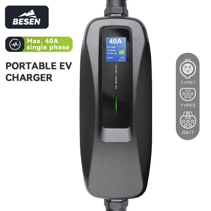 Portable Ev Charger - Caricatore EV Portatile BESEN 8.8kW Tipo