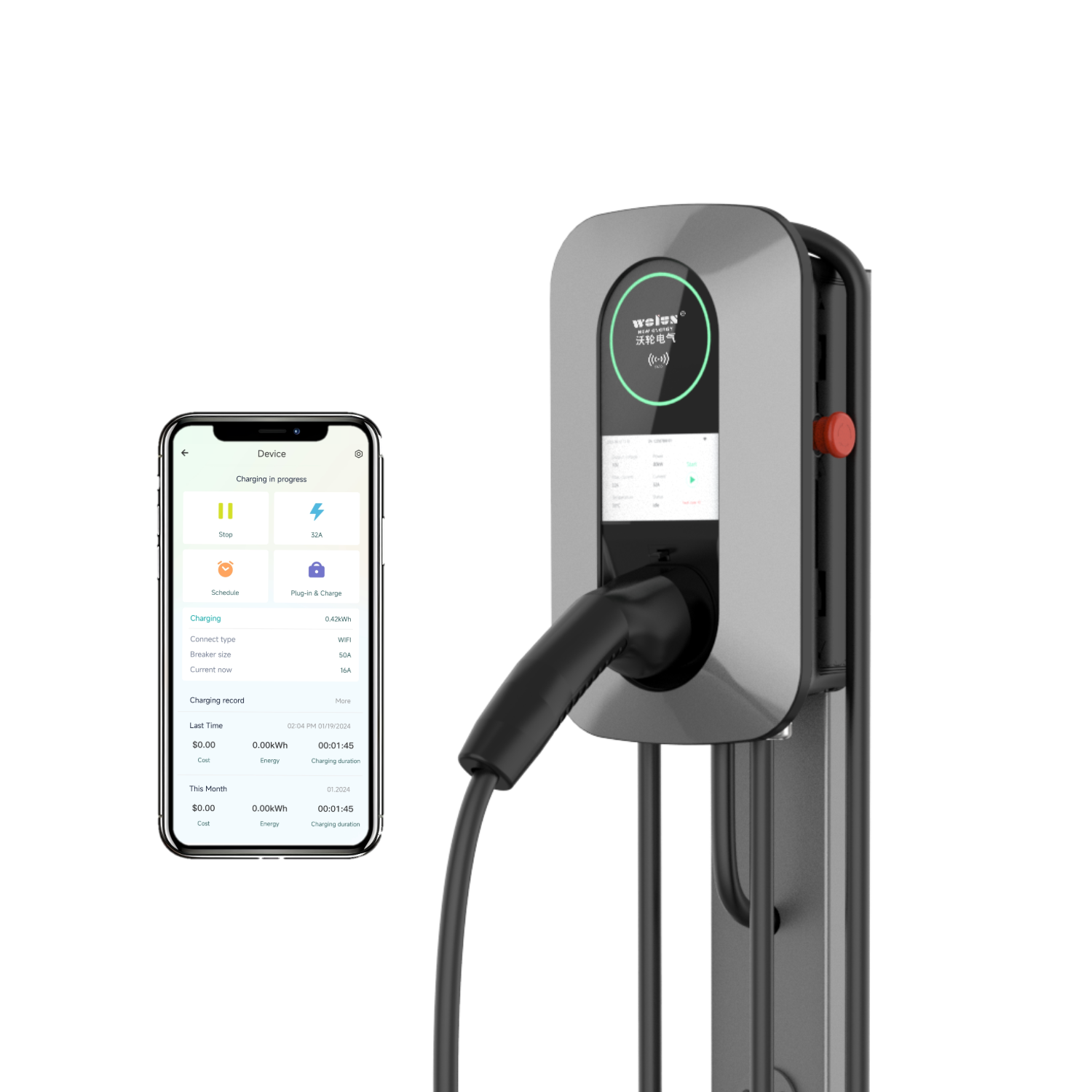 Wallbox Ev - Colonnina di Ricarica Domestica AC da