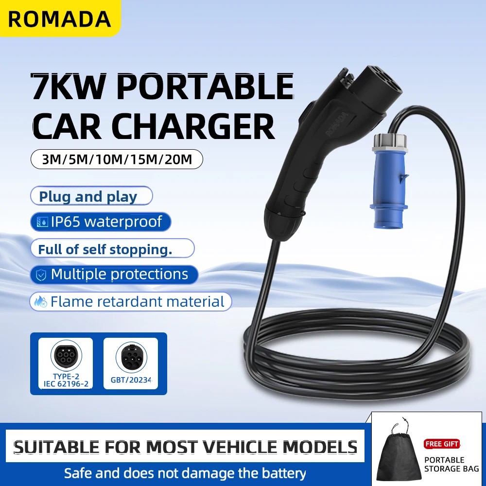 Ev Charger Adapter - 7KW 32A Veicolo Elettrico EV Caricatore