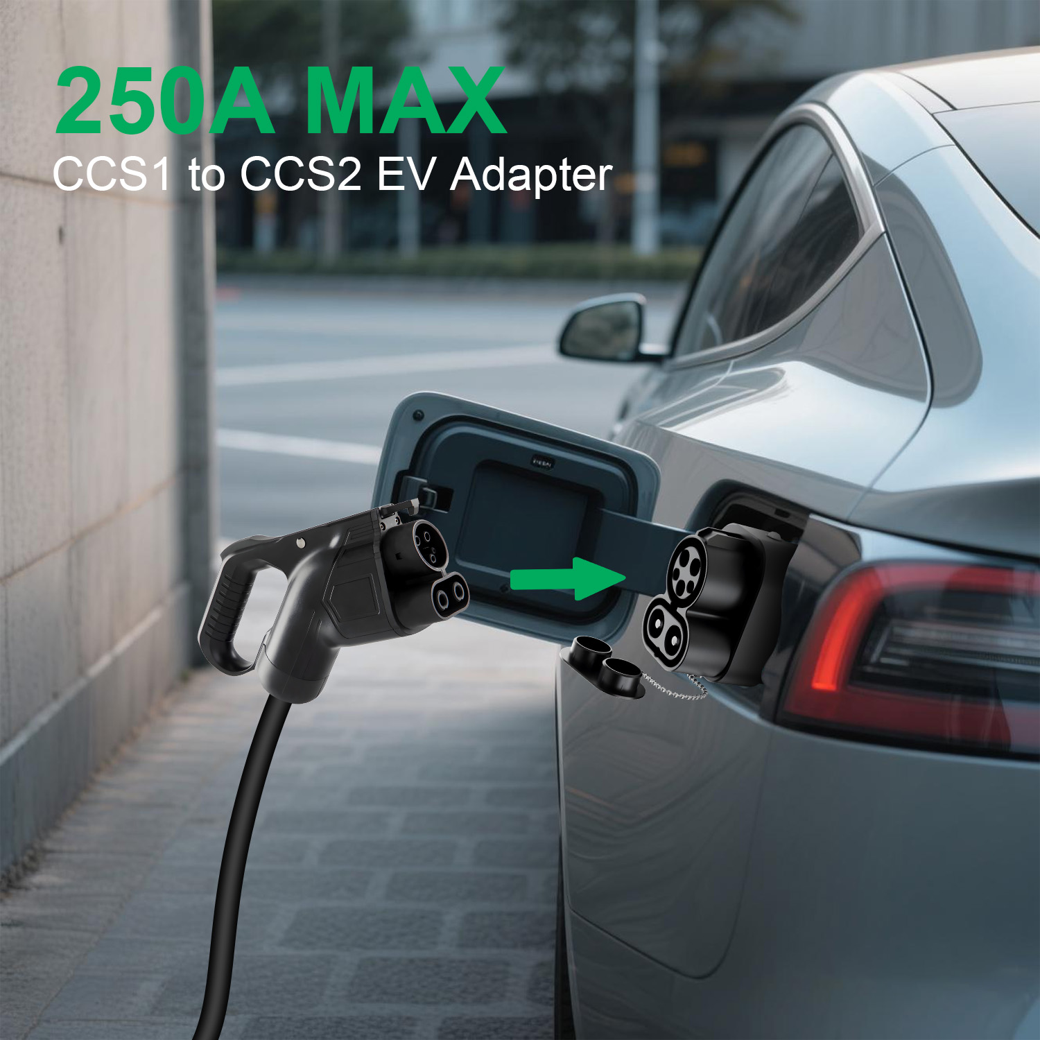 Adattatore caricatore CCS1 a C - Ccs2 To Ccs1 Fast Charge Adapter 250Kw recensione e prezzo