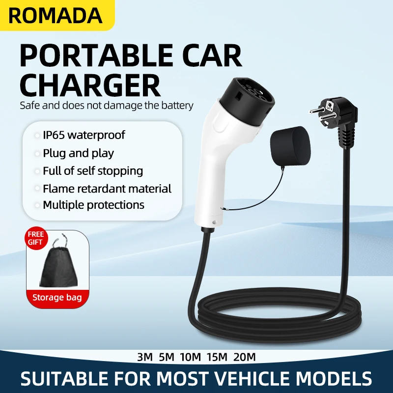 Caricatore Portatile EV ROMADA - Ev Charger Adapter recensione e prezzo